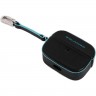 Чехол для наушников Piquadro Blue Square черный натур.кожа AC5308B2-N