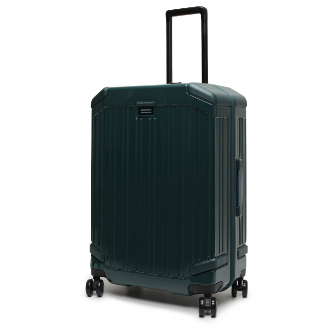 Чемодан PIQUADRO POP 46x69x27см 67л поликарбонат/алюминий зеленый глянц. BV4427POP/VE