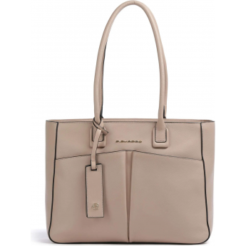 Деловая сумка женская PIQUADRO ASHLEY BD6461W134/RO с отделением для ноутбука пудровый натур.кожа