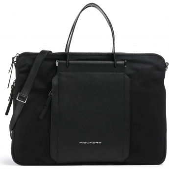 Деловая сумка женская PIQUADRO LYRA CA4021W92T/N черный ткань/натуральная кожа