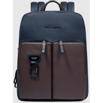 Рюкзак PIQUADRO HARPER CA6311AP/BLUTM синий/коричневый Рюкзак PIQUADRO HARPER CA6311AP/BLUTM синий/коричневый