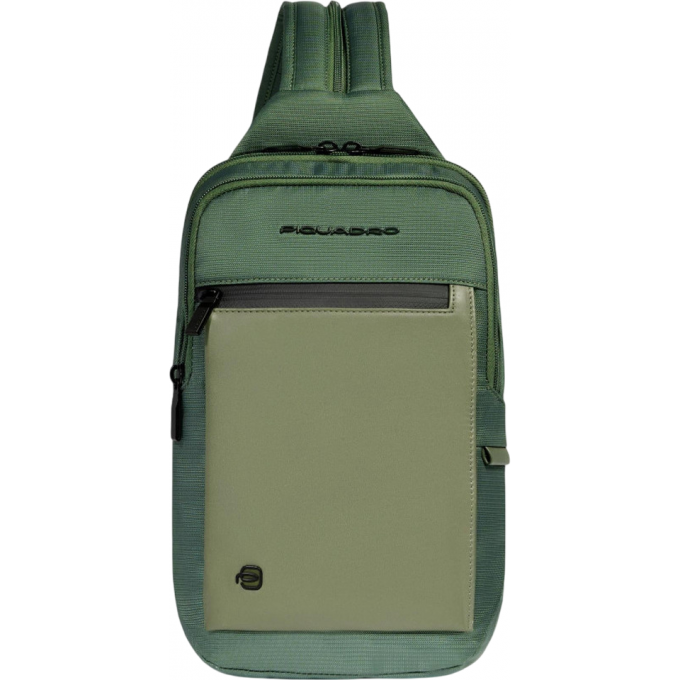 Рюкзак слинг мужской PIQUADRO ORION хаки CA6625S136/VE Рюкзак слинг мужской PIQUADRO ORION хаки CA6625S136/VE