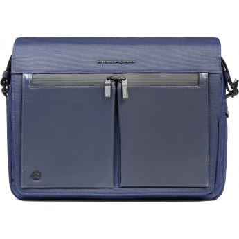 Сумка-мессенджер для ноутбука PIQUADRO ORION CA6627S136/BLU синий ткань/натуральная кожа